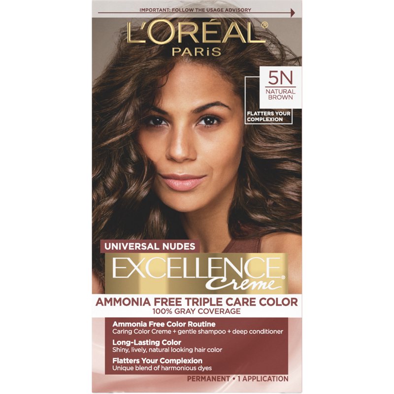 Permanent Hair Color Kit, Ammonia-Free Gray Coverage with Pro-Keratin