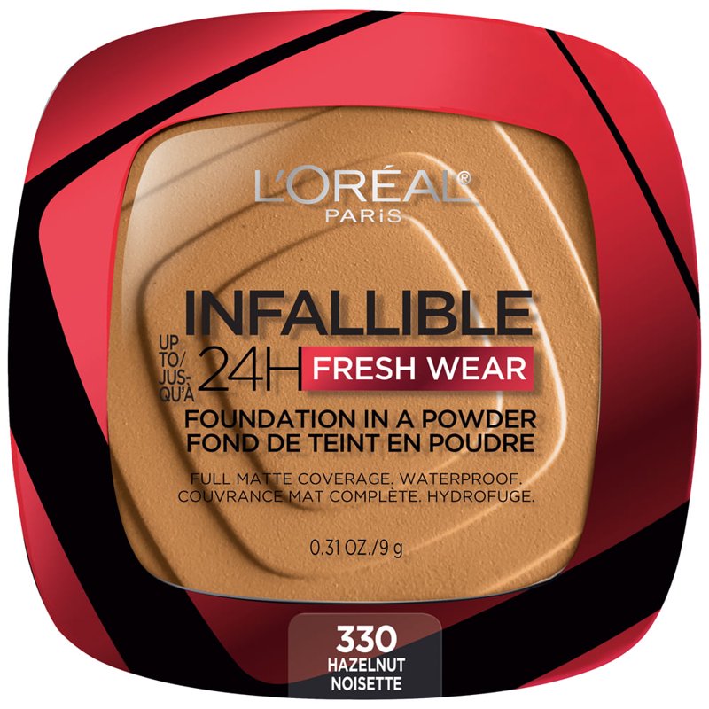 24Hr Longwear Powder Foundation, Full Coverage Matte Finish