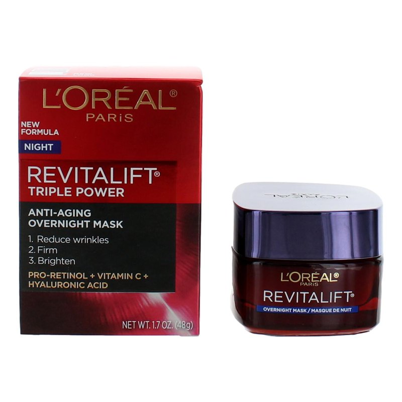 Anti-Aging Overnight Face Mask with Pro-Retinol, Hyaluronic Acid & Vitamin C