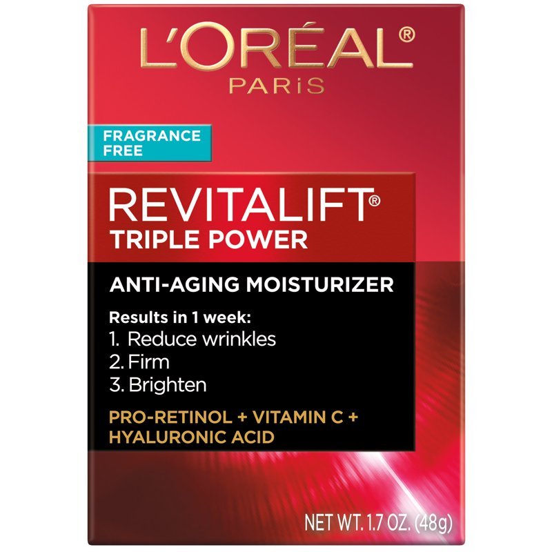 Anti-Aging Face Moisturizer with Retinol, Hyaluronic Acid & Vitamin C, 1.7 oz