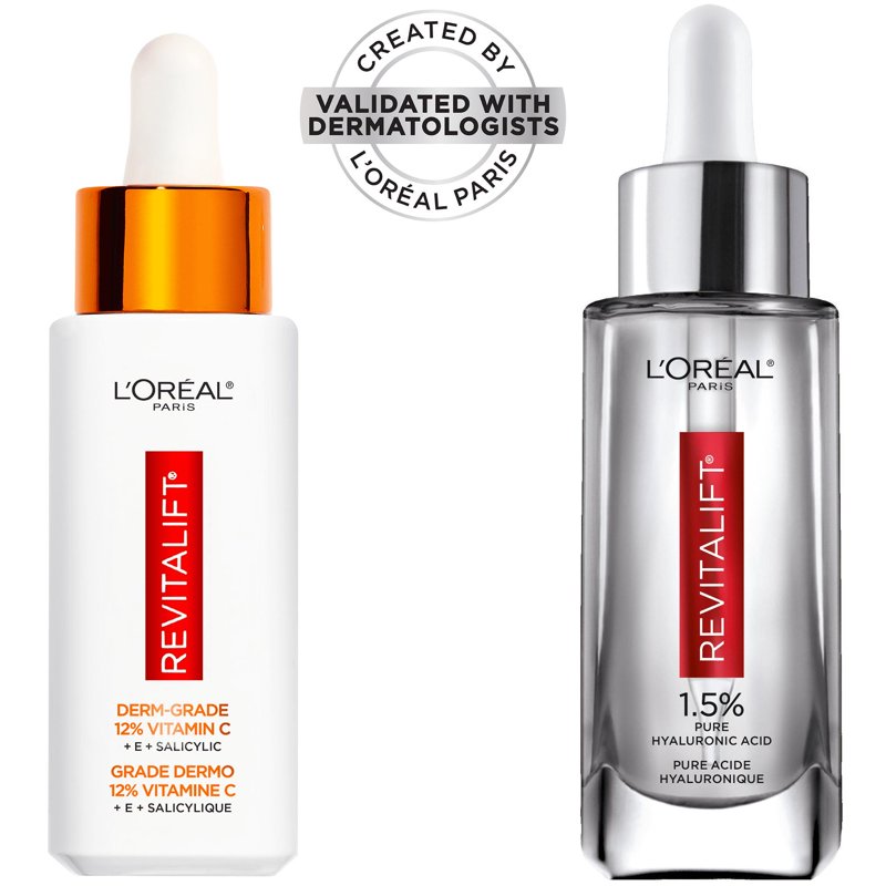 Hyaluronic Acid & Vitamin C Serum Bundle - Anti-Aging Duo