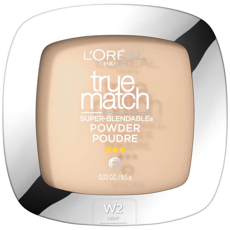 Oil Free Face Powder - True Match Super Blendable Makeup, Light Ivory
