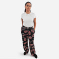 Women's Plush Sleep Pants - Rolling Stones Black Soot Variation