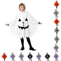 White Ghostface Kids Halloween Costume Cape for 3-4 Years - Fancy Dress