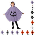 Purple Kids Ghostface Halloween Costume Cape Dress Up for 4-6 Years - Unisex