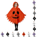 Kids Halloween Costume Ghostface Cloak for Ages 7-9 - Orange Fancy Dress