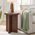 Lillian Fluted End Table - Elegant Design, Compact Size