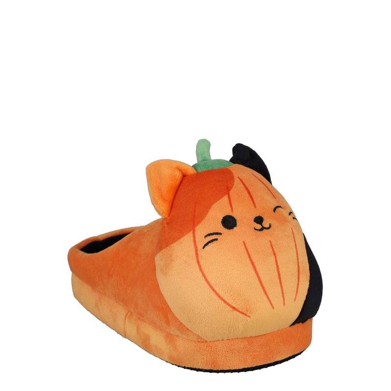 Toddler & Kids Halloween Cam the Cat Pumpkin Slippers - Orange, 13/1 Little Kid Variation