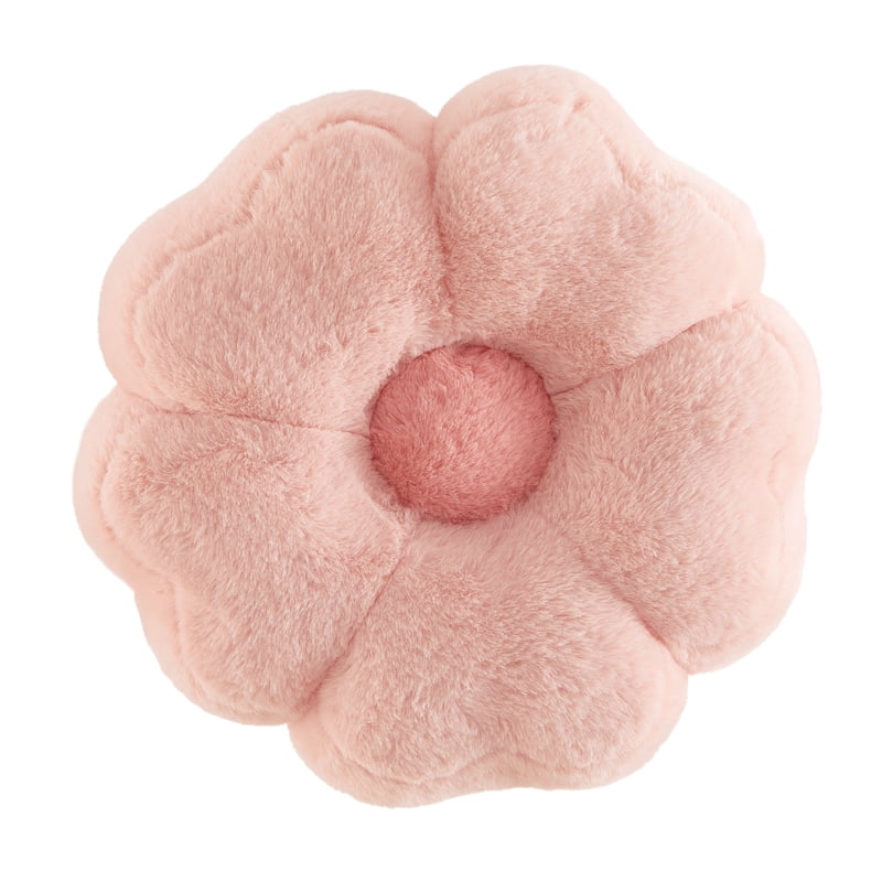 Pink Floral Nursery Pillow - 12x12 Children's Decorative Cushion