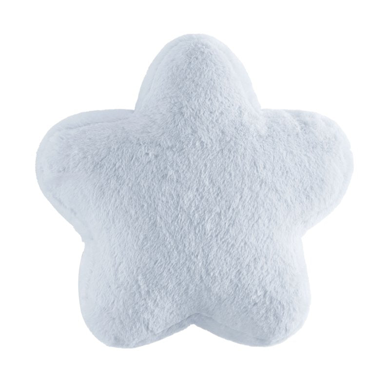 Little Nest 12x12 Blue Star Pillow - Child's Decorative Nursery Accent