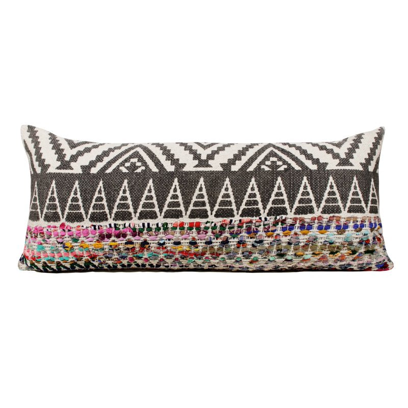 Harlow Hill Nomad 14x36 Chevron Decorative Throw Pillow - Gray Multicolor