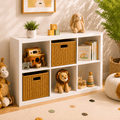 6 Cube Storage Organizer with Open Back and Removable Panels