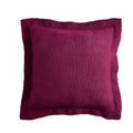 Merlot Decorative Throw Pillow - 20x20 Inch Reversible Polyester Cushion with Flange Edge
