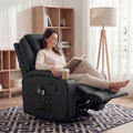Swivel Rocker Recliner Chair with Massage - Multiple Colors