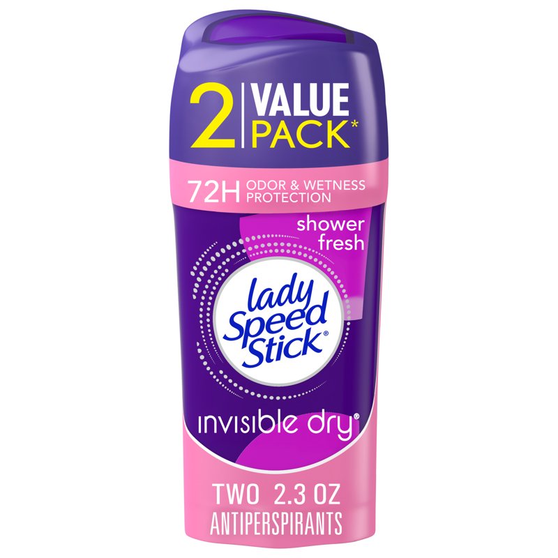 Antiperspirant Deodorant for Women, Shower Fresh Scent, 2 Pack
