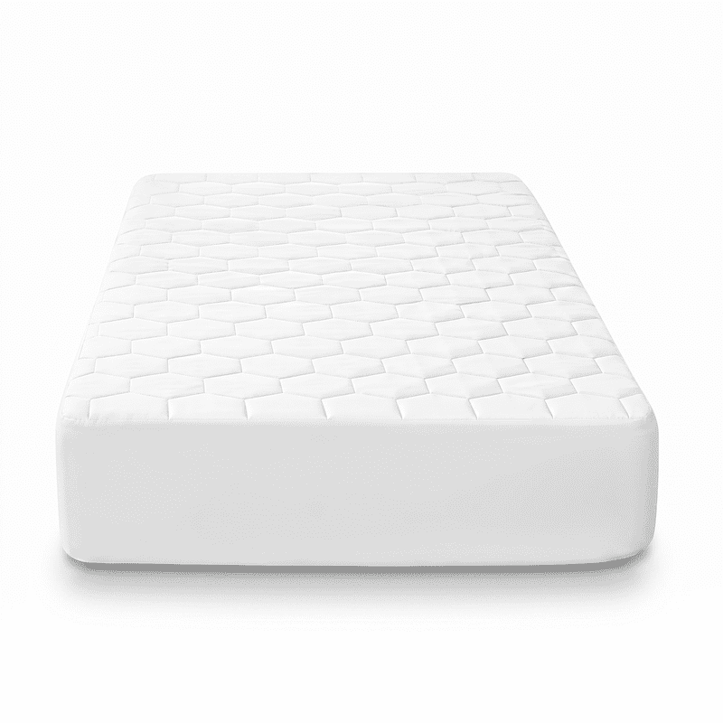 Twin Waterproof Mattress Protector Fitted Deep Pocket Cover - White