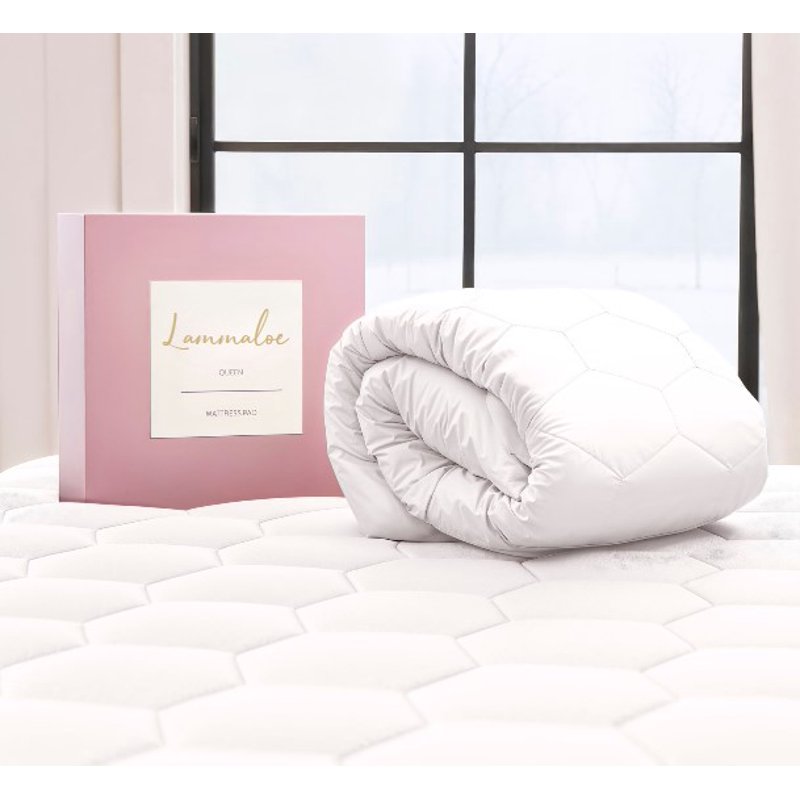 California King Waterproof Mattress Pad Cover - Quilted Fitted Bed Protector, Deep Pocket 8-21" - White