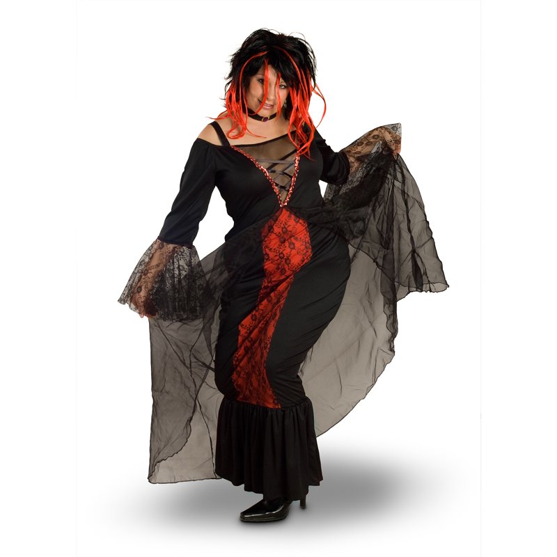 XX-Large Plus Size Vampire Costume for Women Halloween - Lava Diva Vampiress