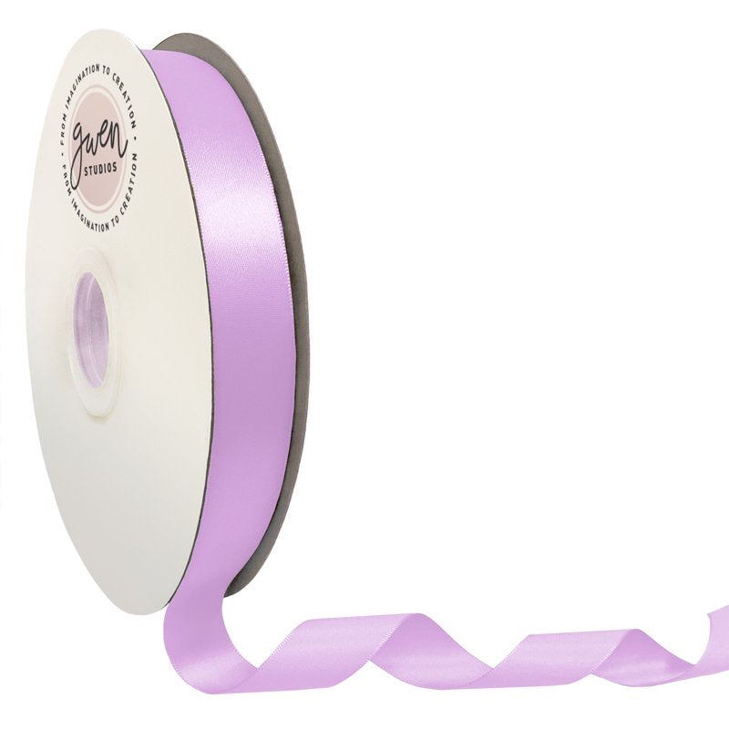 Lavender Satin Ribbon 7/8" x 100 Yards - Single Faced Craft Trim - Purple
