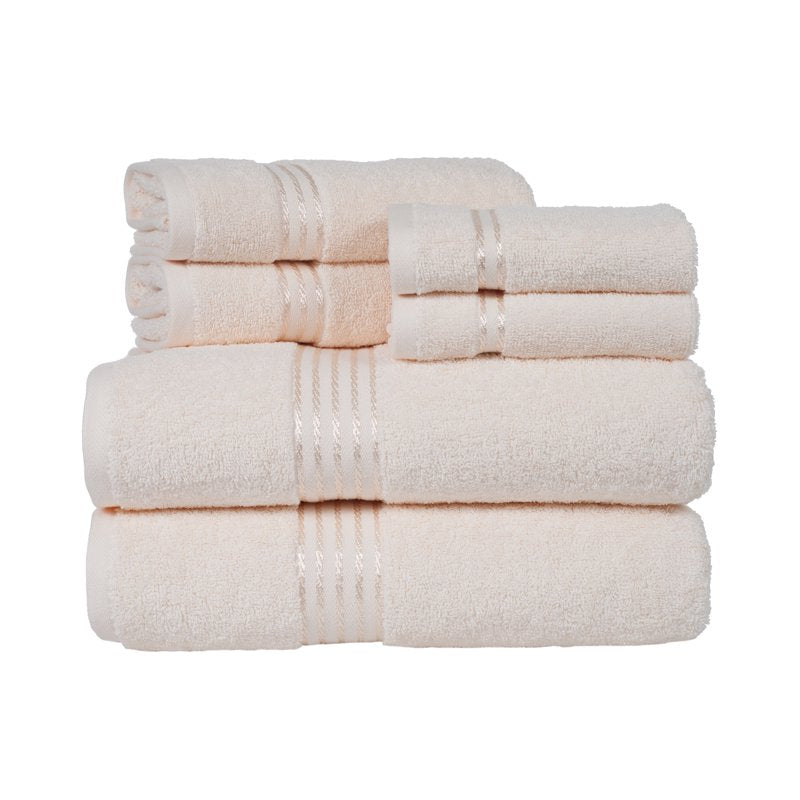 Ivory 6-Piece Cotton Towel Set - Plush 625 GSM Bathroom Accessories