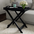 Folding End Table with Removable Tray - Multiple Colors