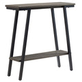 30" Wood and Metal Console Table with Shelf - Versatile Design