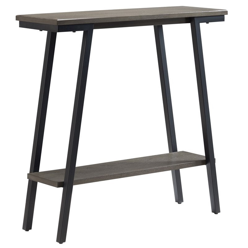 30" Wood and Metal Console Table with Shelf - Versatile Design