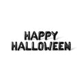 Halloween Letter Balloons Set - HAPPY HALLOWEEN 16 Inch Black Foil Letters