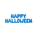 Blue Letter Balloons - HAPPY HALLOWEEN 16-Inch Foil Alphabet Banner for Halloween Party