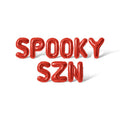 Red Letter Balloons - SPOOKY SZN 16-Inch Alphabet Foil Balloon Halloween Party Banner