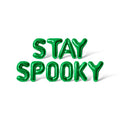 Letter Balloons - STAY SPOOKY 16-Inch Alphabet Foil Balloon Halloween Party Banner - Green