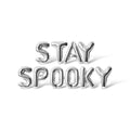 Letter Balloons - Stay Spooky 16 Inch Alphabet Foil Balloon Halloween Banner (Silver)