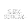Letter Balloons - Stay Spooky 16-Inch Alphabet Foil Balloon Halloween Party Banner - White