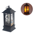 Halloween Decor LED Hanging Lantern with Skeleton & Pumpkin - Skull Skeleton Variation