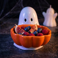 Liamobondopolis Halloween Ghost & Pumpkin Candy Bowl - Variation #014