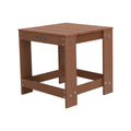 Adirondack End Table - Compact, Weather-Resistant Brown Table