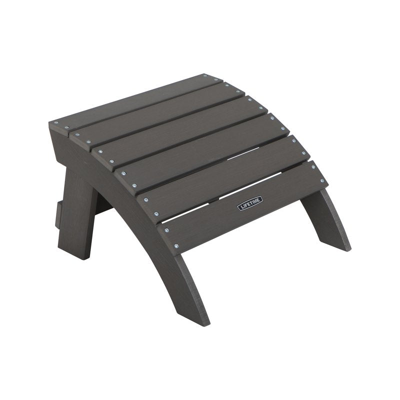 Adirondack Ottoman - Gray UV-Protected Polystyrene