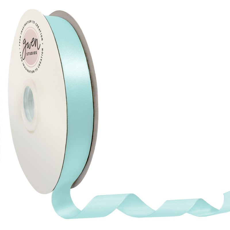 Light Blue Single Face Satin Ribbon 7/8" x 100 Yards for Crafts & Decorations