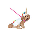 Light Up Unicorn Pet Cape Costume 14-16 Inches with Hood & Collar - Adorable Canine Outfit