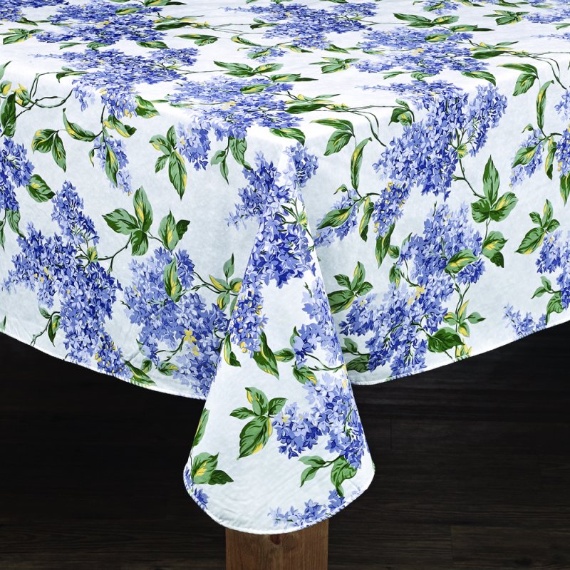 Premium Vinyl Tablecloth - Fresh Lilac 52" x 70"
