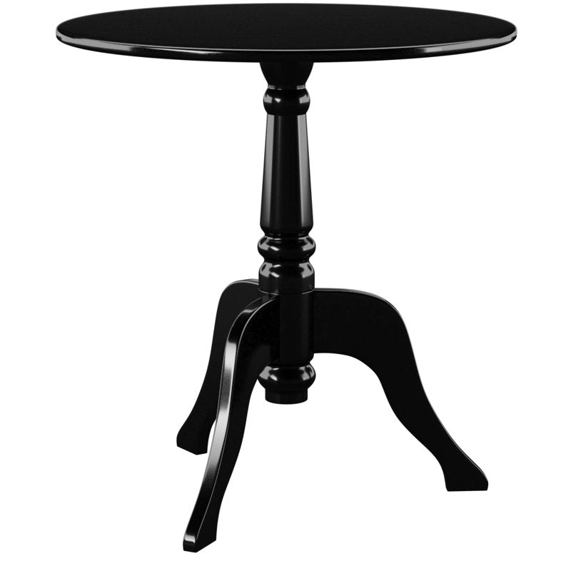 Acrylic Round Accent Table with Curvy Legs & Sturdy Top