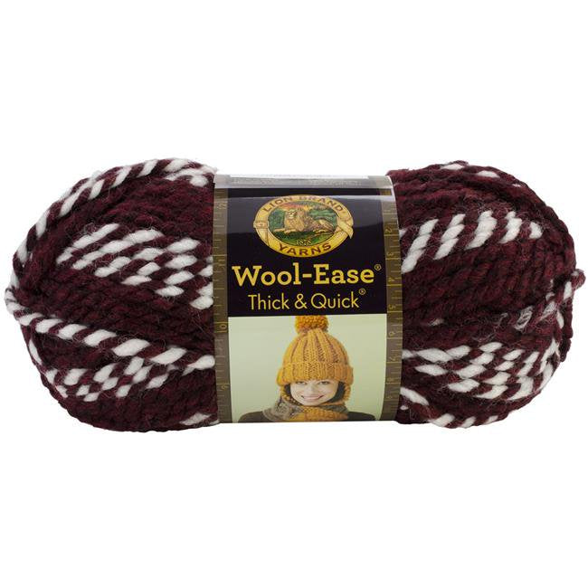 Lion Brand Wool-Ease Thick & Quick Yarn - Stripes, Single Variation
