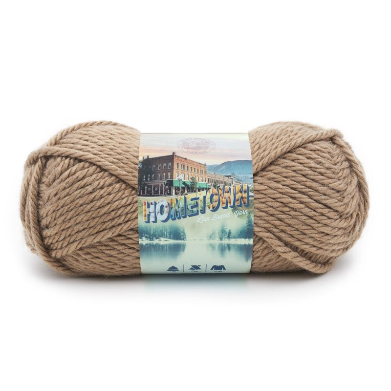 Hometown Hoboken Honey Super Bulky Acrylic Yarn - Lion Brand, 6 oz, Single Variation
