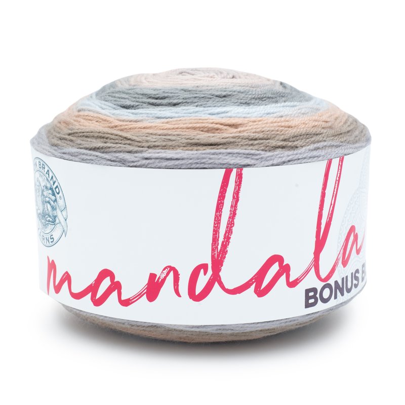 Lion Brand Yarn Mandala Bonus Bundle Chewy Light DK Acrylic 1181 Yards - Single