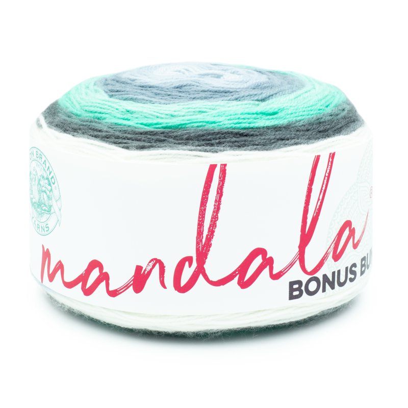 Lion Brand Yarn Mandala Bonus Bundle Genie Light DK Acrylic 1181 Yards - Single Variation