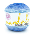 Lion Brand Mandala Sparkle Cepheus Light Acrylic Self-Striping Multi-Color Yarn - Single