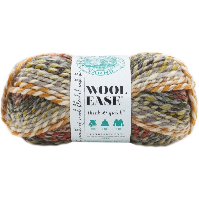 Coney Island Super Bulky Wool-Blend Yarn - Thick & Quick Acrylic for Knitting & Crocheting