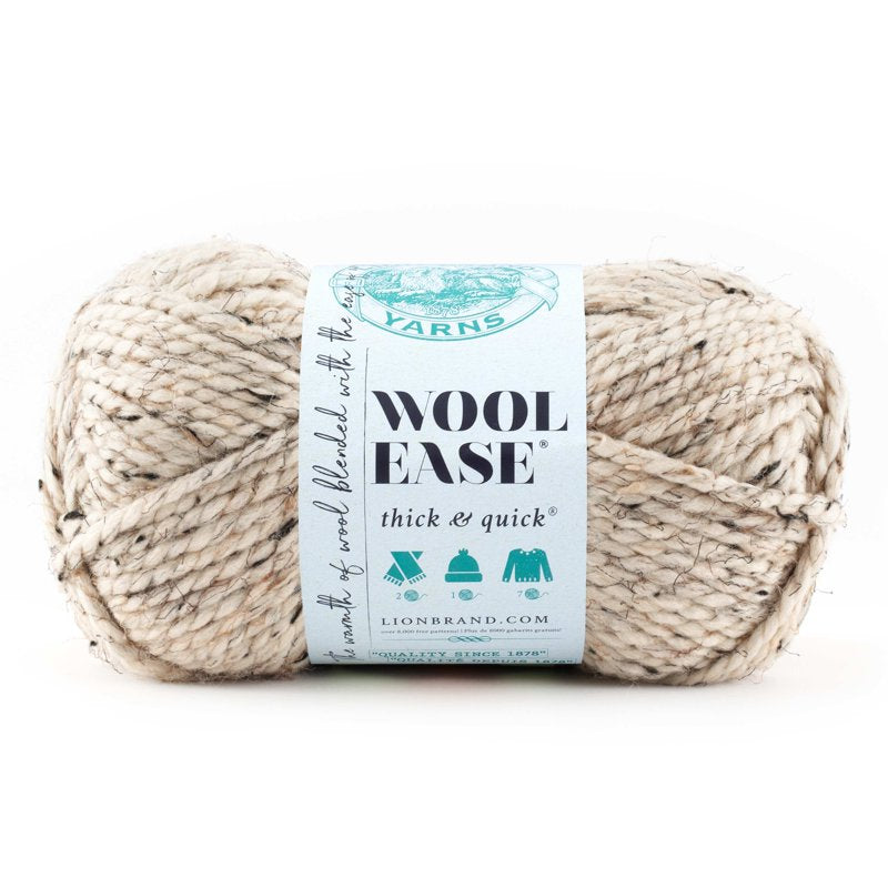 Wool Ease Thick & Quick Oatmeal Super Bulky Yarn - Lion Brand, Single Variation