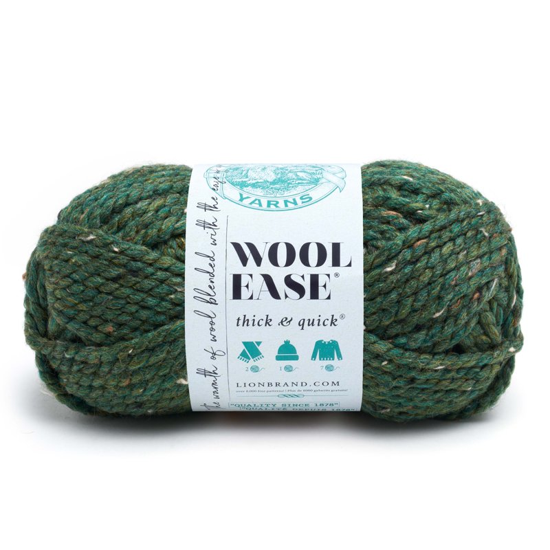 Kale Super Bulky Acrylic Wool Yarn - Wool Ease T&Q 640-172K, 106 Yards, 6 oz - Single Variation