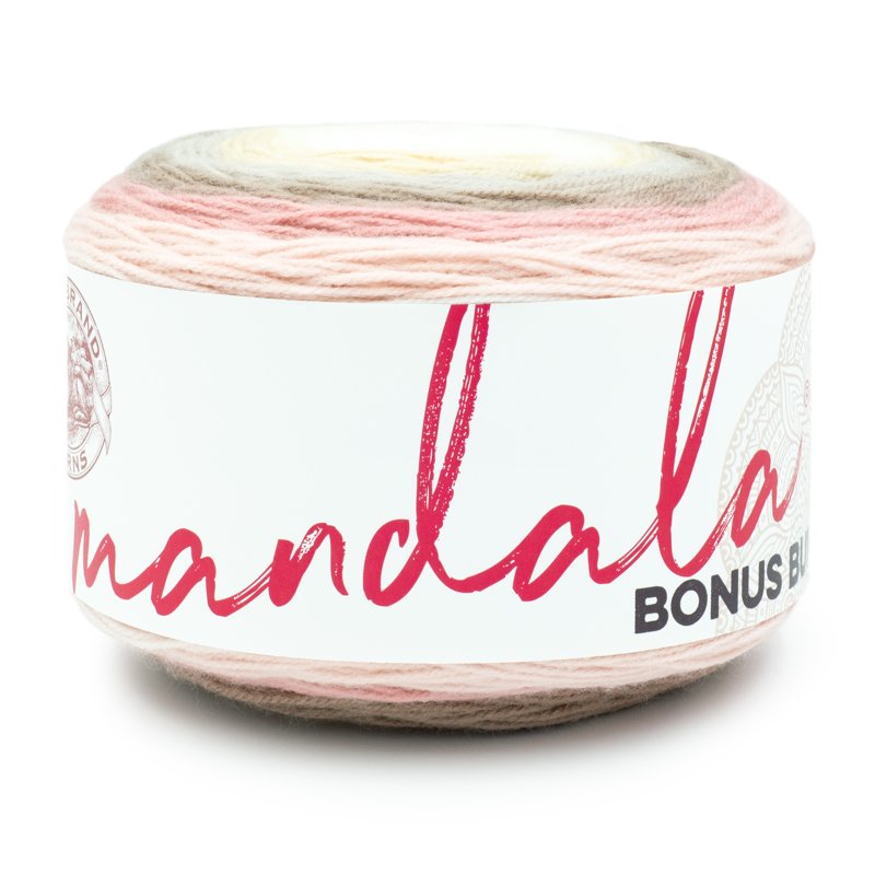 Lion Brand Yarn Mandala Bonus Bundle Meowth Light DK Acrylic 1181 Yards - Single
